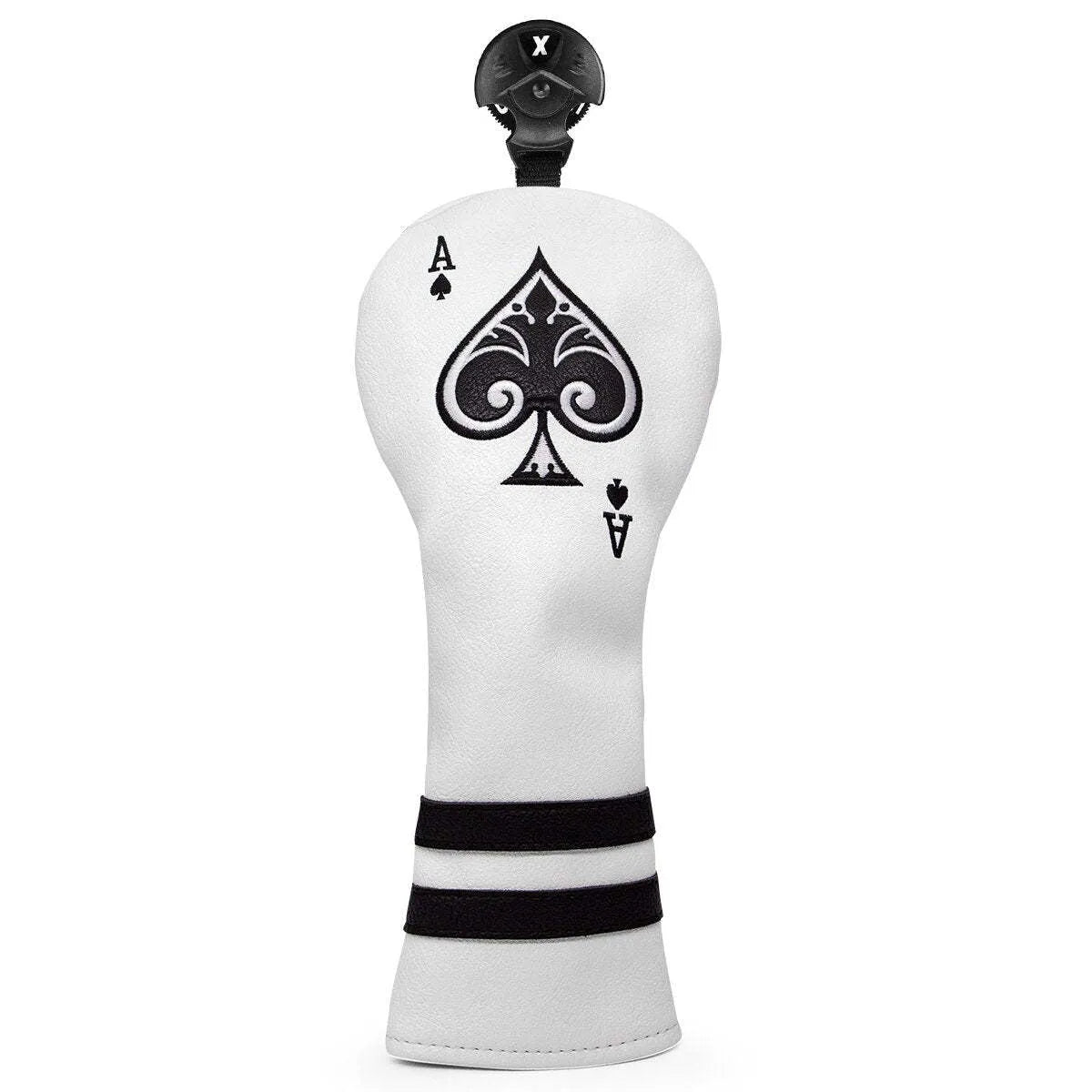 Flexible PU golf putter sleeve cover for club head protection, shown in one of three available colour options.
