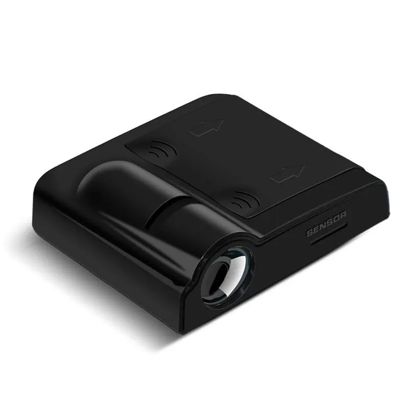 Black or beige car decorative projection radium lamp with ABS plastic shell measuring 6.5cm long