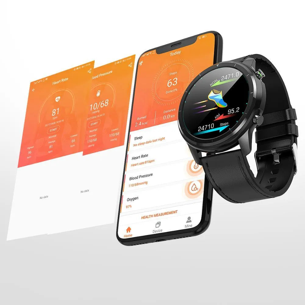 LEMFO LF26 smart bracelet in silver colour showing its 1.3-inch screen and wrist strap