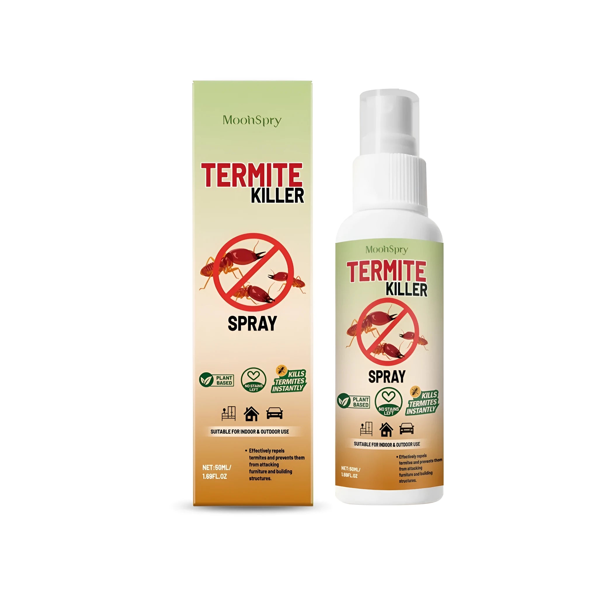 50ml termite and ant repellent spray bottle with spray nozzle