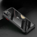 Transparent mobile phone case for Apple iPhone11 showing PU TPU construction with colour options