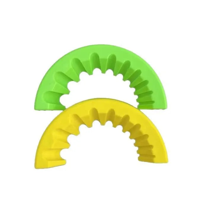 Yellow, green and black angle grinder grinding bit bracket holders for silicon sealant tools