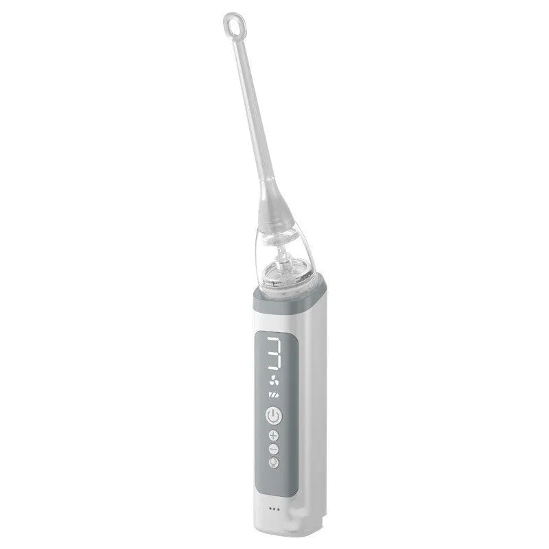 Tonsil stone remover oral cleaning tool set with extractor in milky white