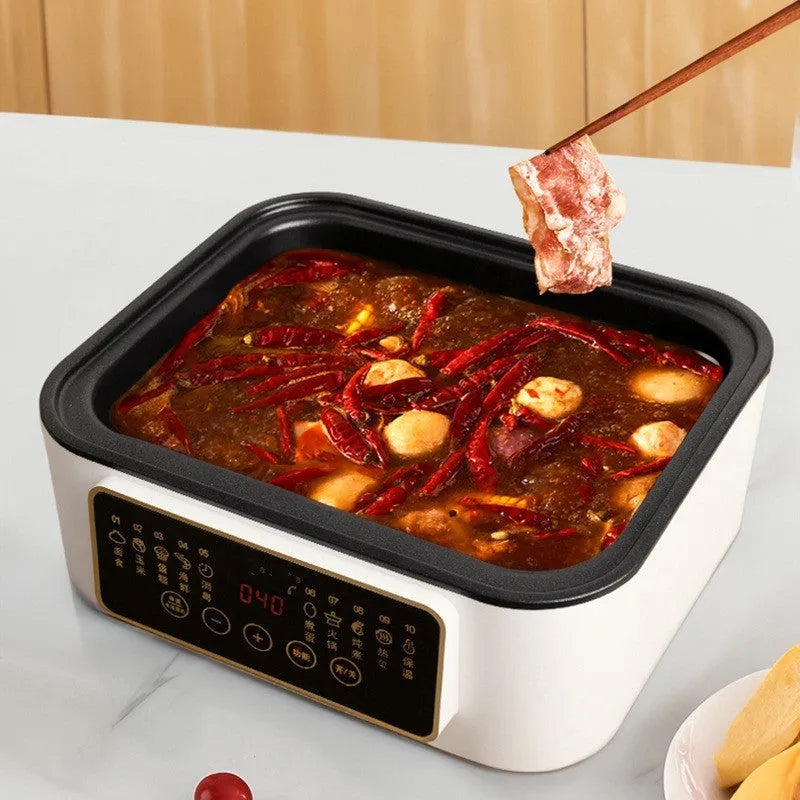 28 litre stainless steel electric steamer with automatic measuring function and polypropylene liner