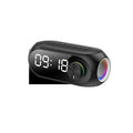 Extra bass portable mini clock household speaker in S8 Black, S8 White, or S8 Blue colour options