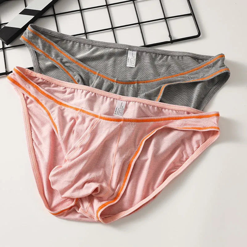 Men's modal underwear with butt-lift design in dark gray colour
