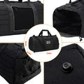 Men's khaki Oxford cloth sports handbag with air pillow shoulder strap, 56x26x25cm dimensions