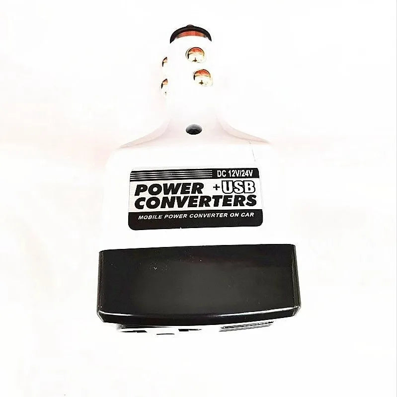 Car cigarette lighter charger transformer with USB port for mobile phone charging