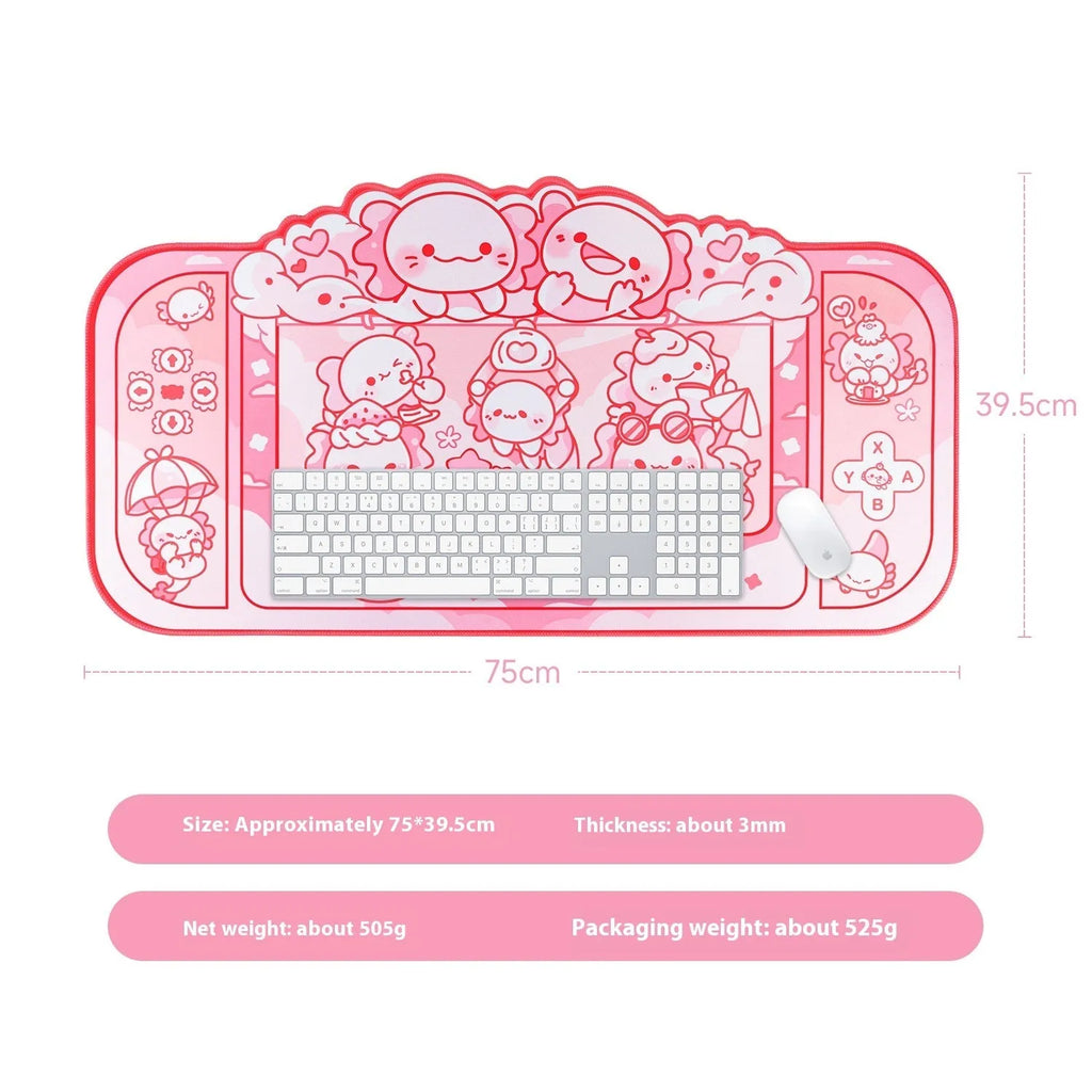 Hexagonal crane machine Dragon Doll anime large cloth mouse pad measuring 75x40cm