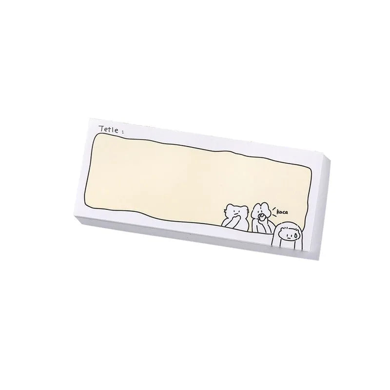 Cute cartoon hand account collage sticky notes in six Heartbeat Delivery Series styles with three size options
