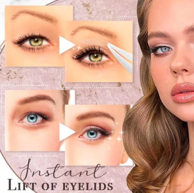 No Glue Eyelid Sticker in three sizes S M L made from non-woven fabric for adhesive-free eyelid support