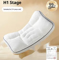 Children's partition neck pillow with dual-sided antibacterial protection for toddlers 1-6 years old