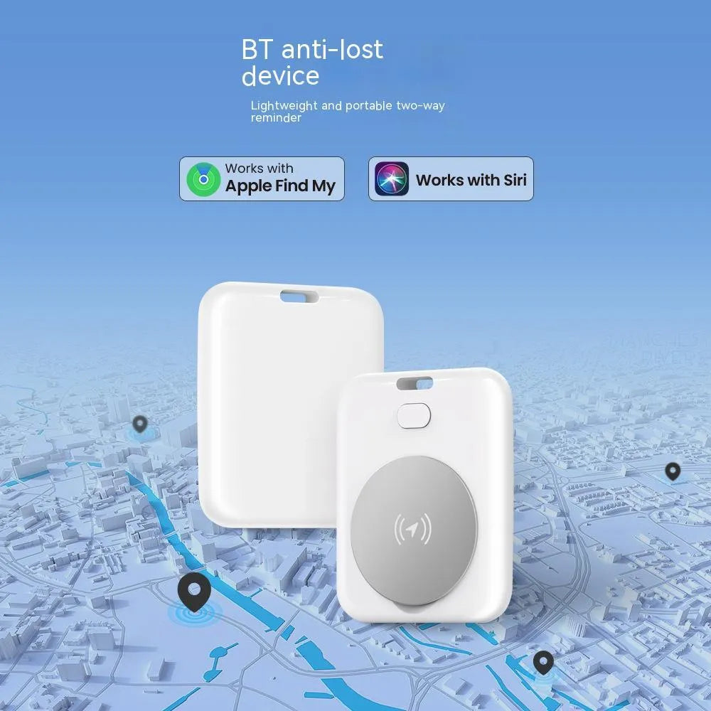 White ABS plastic pet tracking device with a compact, portable design.