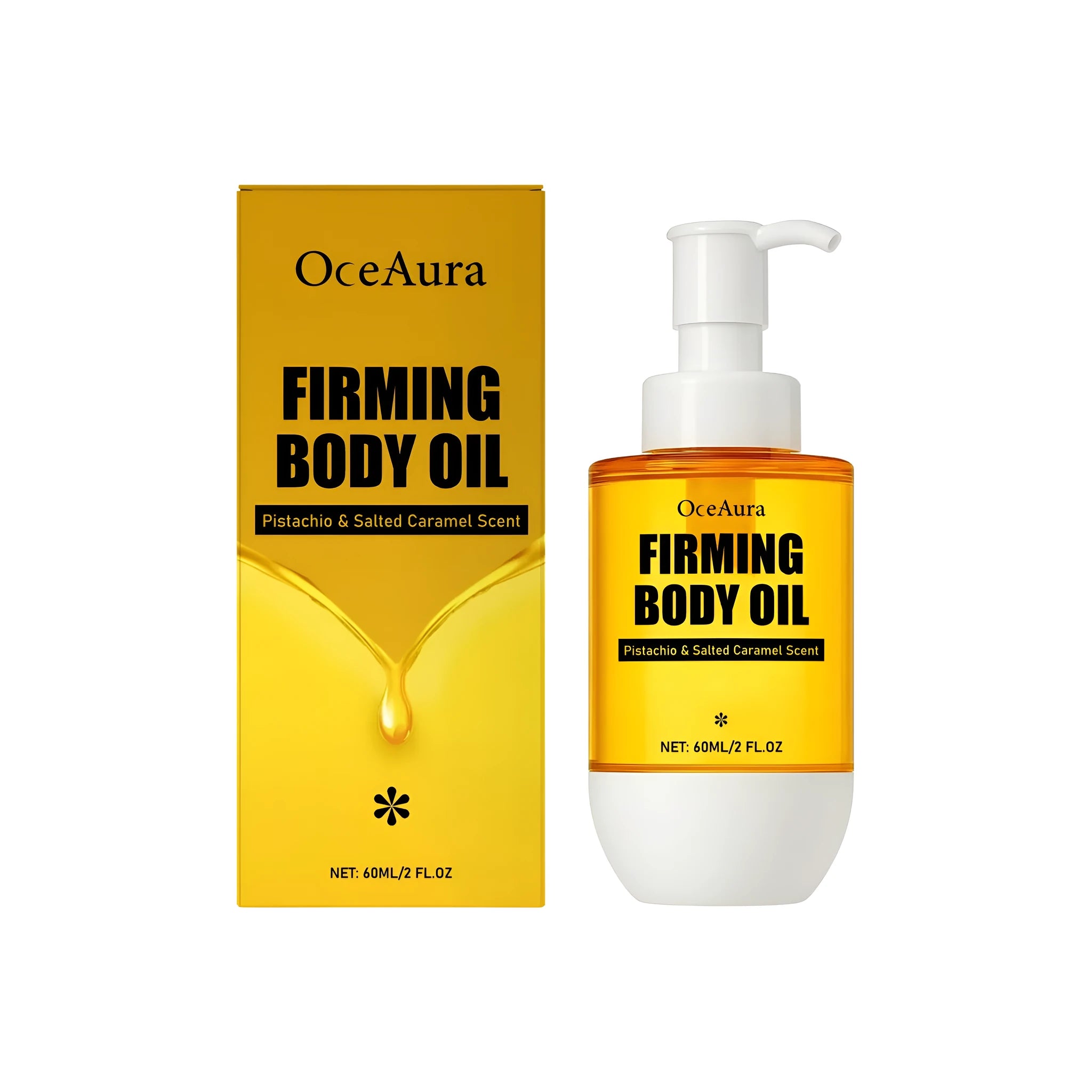 60ml bottle of body tightening oil with wrinkle-resistant properties