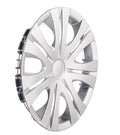 Universal monochrome ABS plastic wheel hub cover in electroplated finish for 15-inch tyre