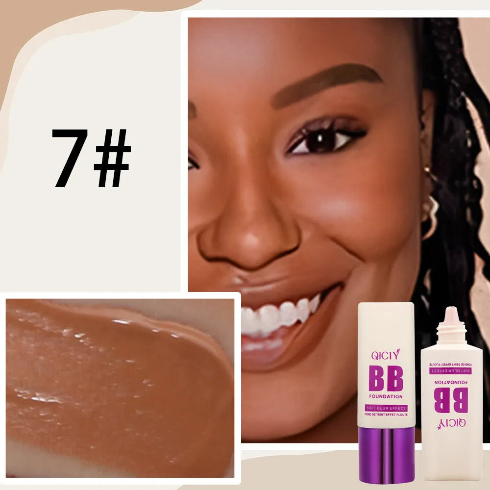 Feeding bottle packaging containing brightening liquid foundation concealer BB cream in 10 shade options