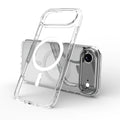 Transparent magnetic shockproof TPU phone case for iPhone 17 and iPhone 17 AIR on a white background