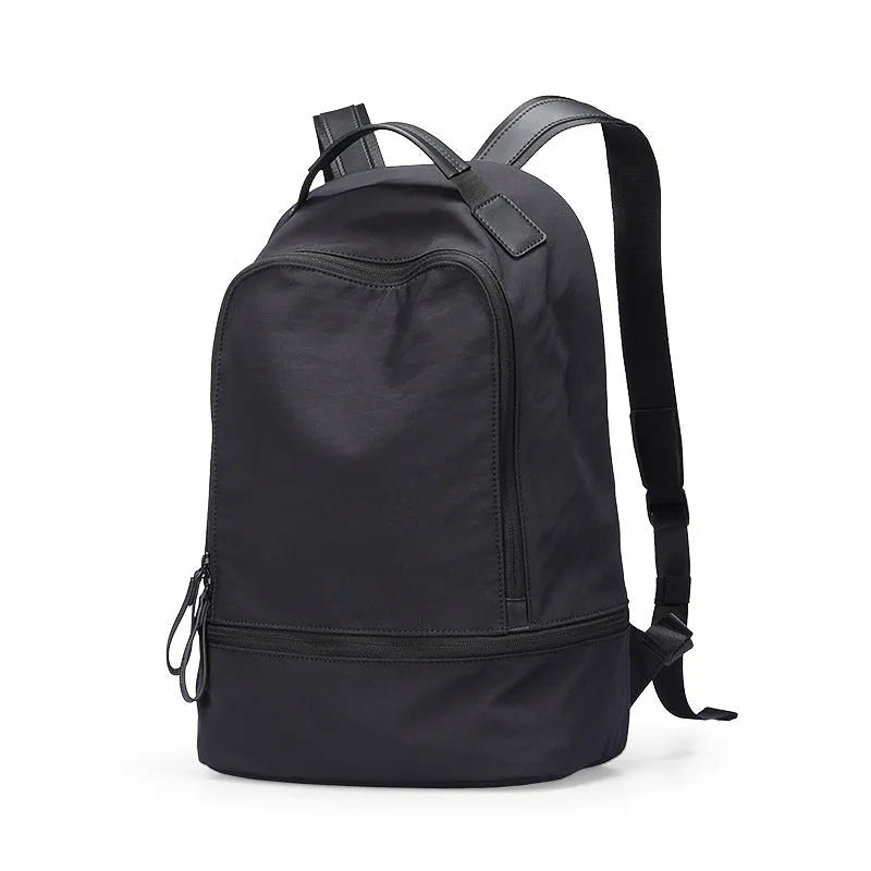 Marco Leideng light grey Oxford cloth backpack with urban style on a plain background