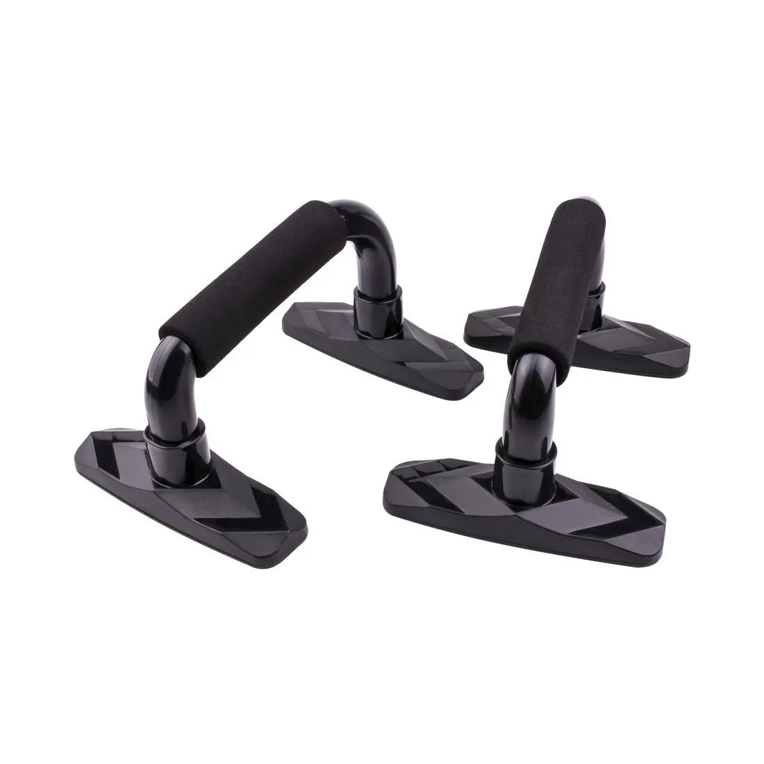 Set of two I-shaped push up bars for strength training exercises
