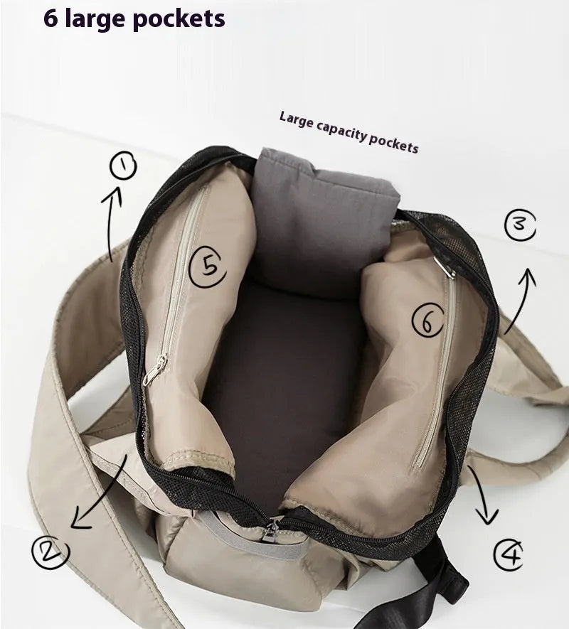 Apricot cloth pet carrier handbag showing 41x16x28cm dimensions and carrying handles