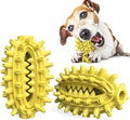 Green cactus-shaped rubber dog chew toy for dental care and aggressive chewing.