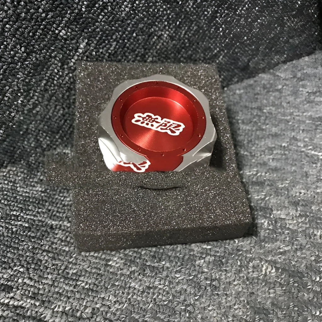 Aluminum alloy oil filter cap in six colour options for Honda models