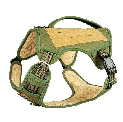 Tactical dog chest strap in Oxford cloth for search and rescue working dogs in camouflage colour