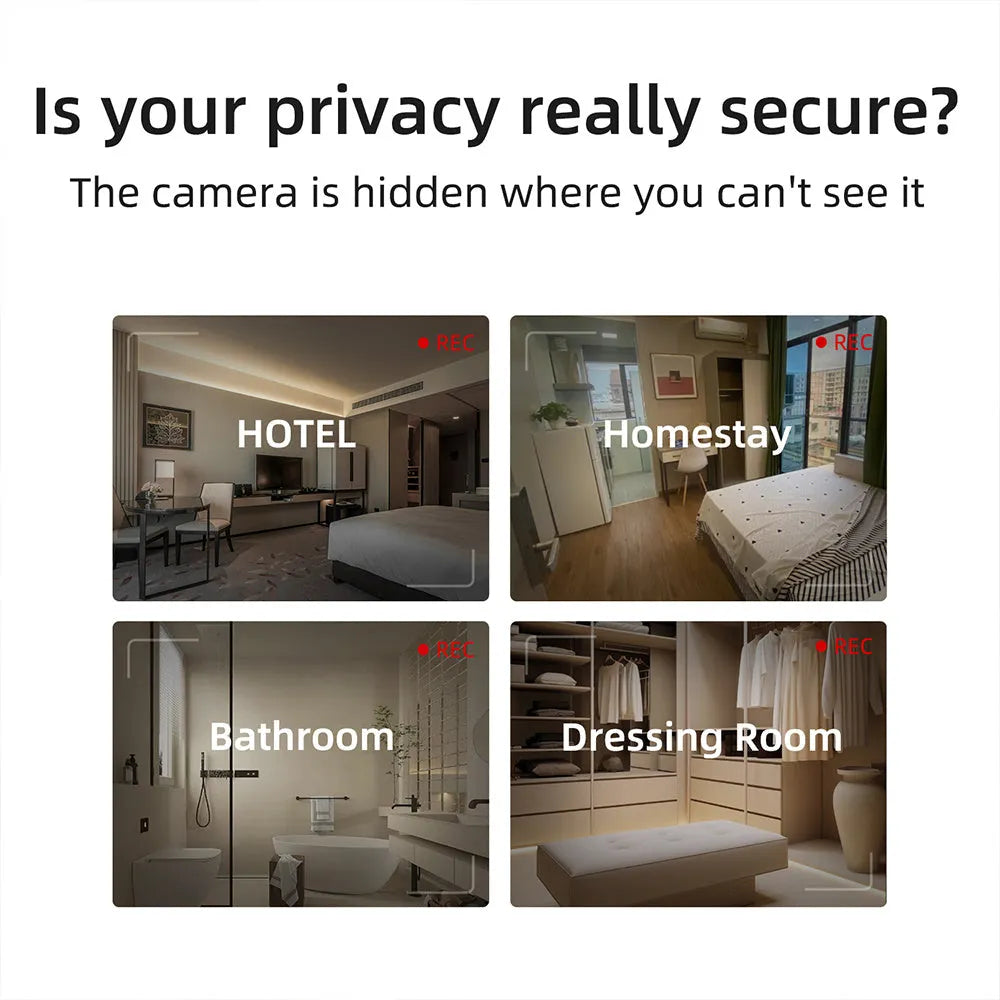 Compact infrared camera detector for finding hidden cameras with a 5-metre range.