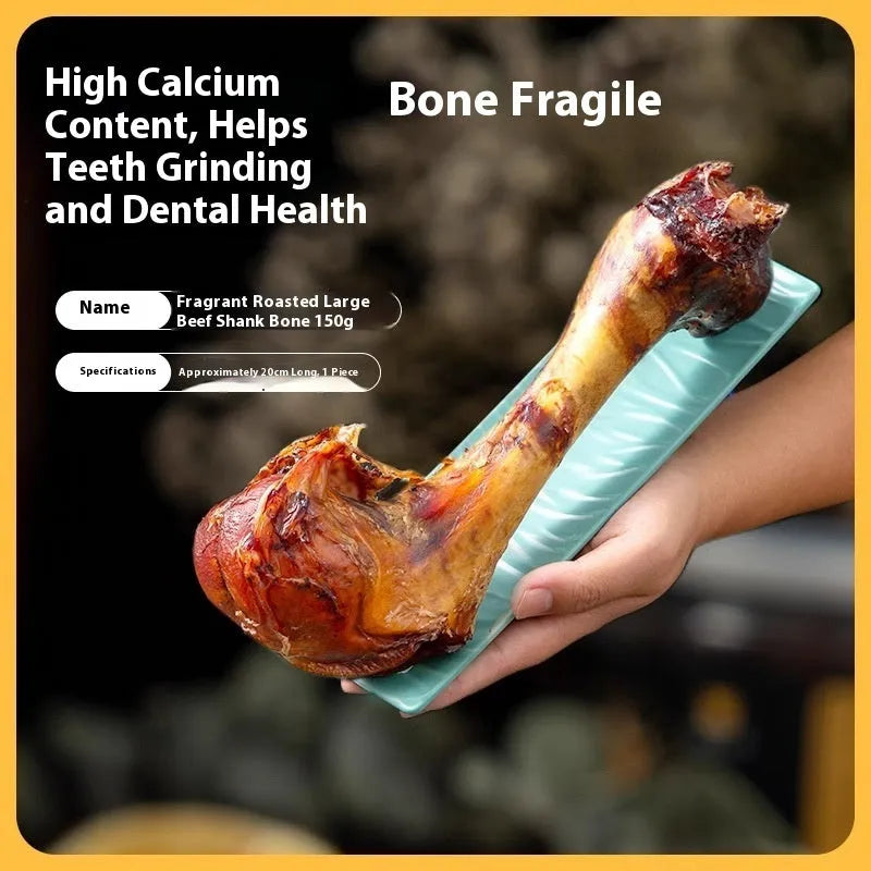 Roasted ox bone molar rod dog dental chew in three sizes for puppy teething