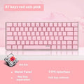 82 key mechanical gaming keyboard with white backlight and metal construction