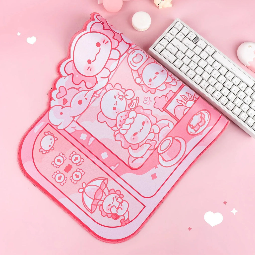 Hexagonal crane machine Dragon Doll anime large cloth mouse pad measuring 75x40cm