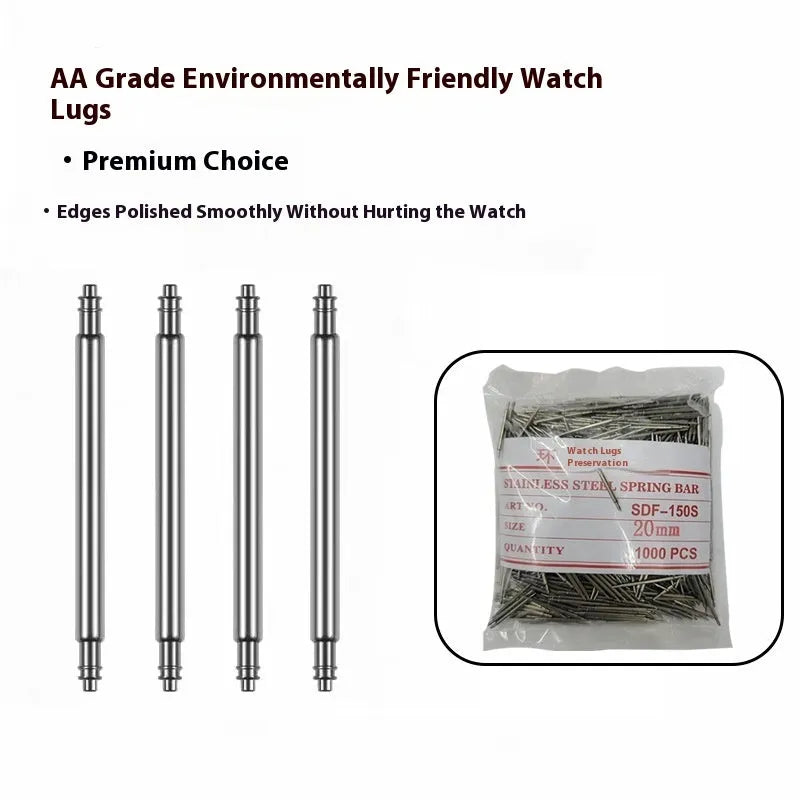 Watch bolt auricular needle spring shaft component for repair in multiple sizes.