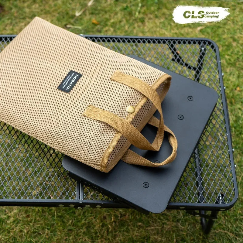 CLS Outdoor aluminium folding camping stool that converts to small table with height adjustment