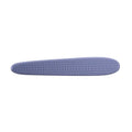 Grey dual-ended cat grooming comb with wide and narrow sections for pet hair removal and massage