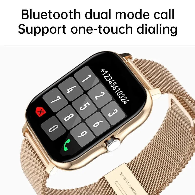 Y13 smart watch with 1.69 inch touch screen, silicone strap, heart rate monitoring and Bluetooth-compatible calling