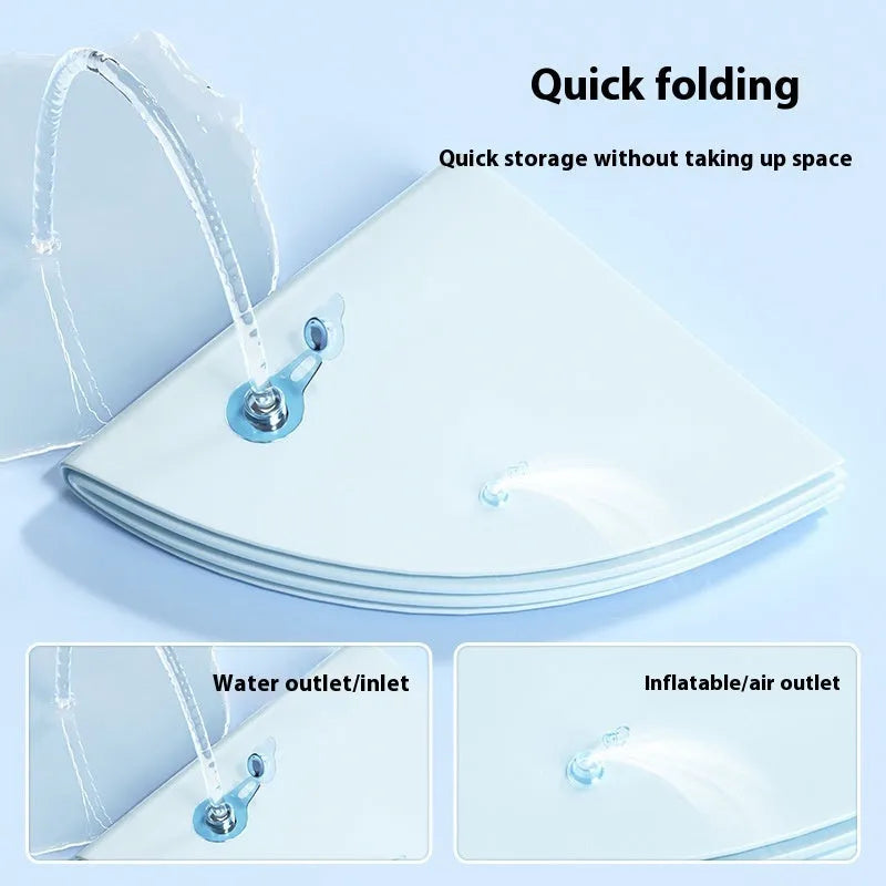 PVC inflatable water cooling mattress for pets in aquatic designs