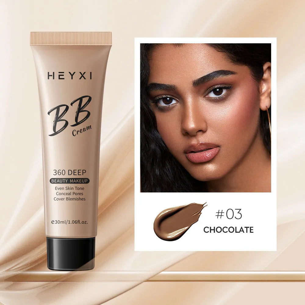 Waterproof BB cream in four shades with skin care benefits