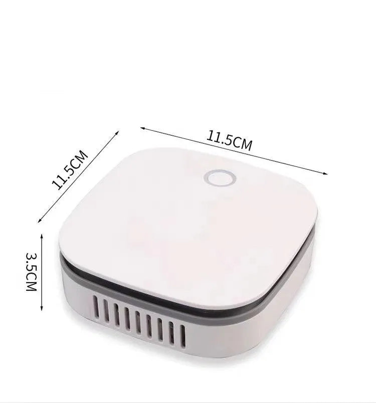 White USB car air purifier with negative ion technology for spaces under 10 square metres