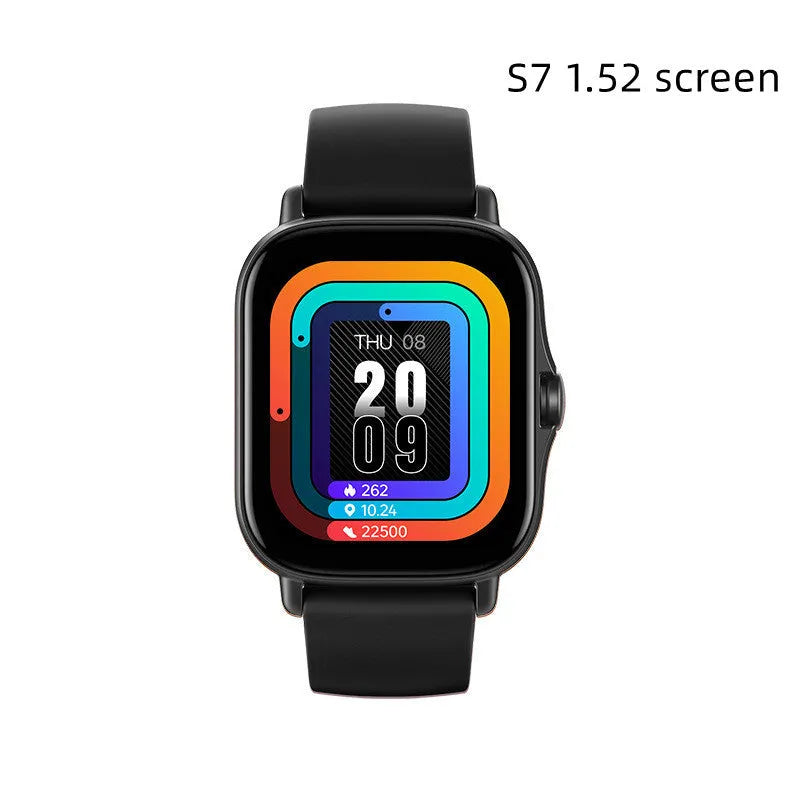 GT20 smart watch with alloy case and silicone band showing heart rate monitoring display