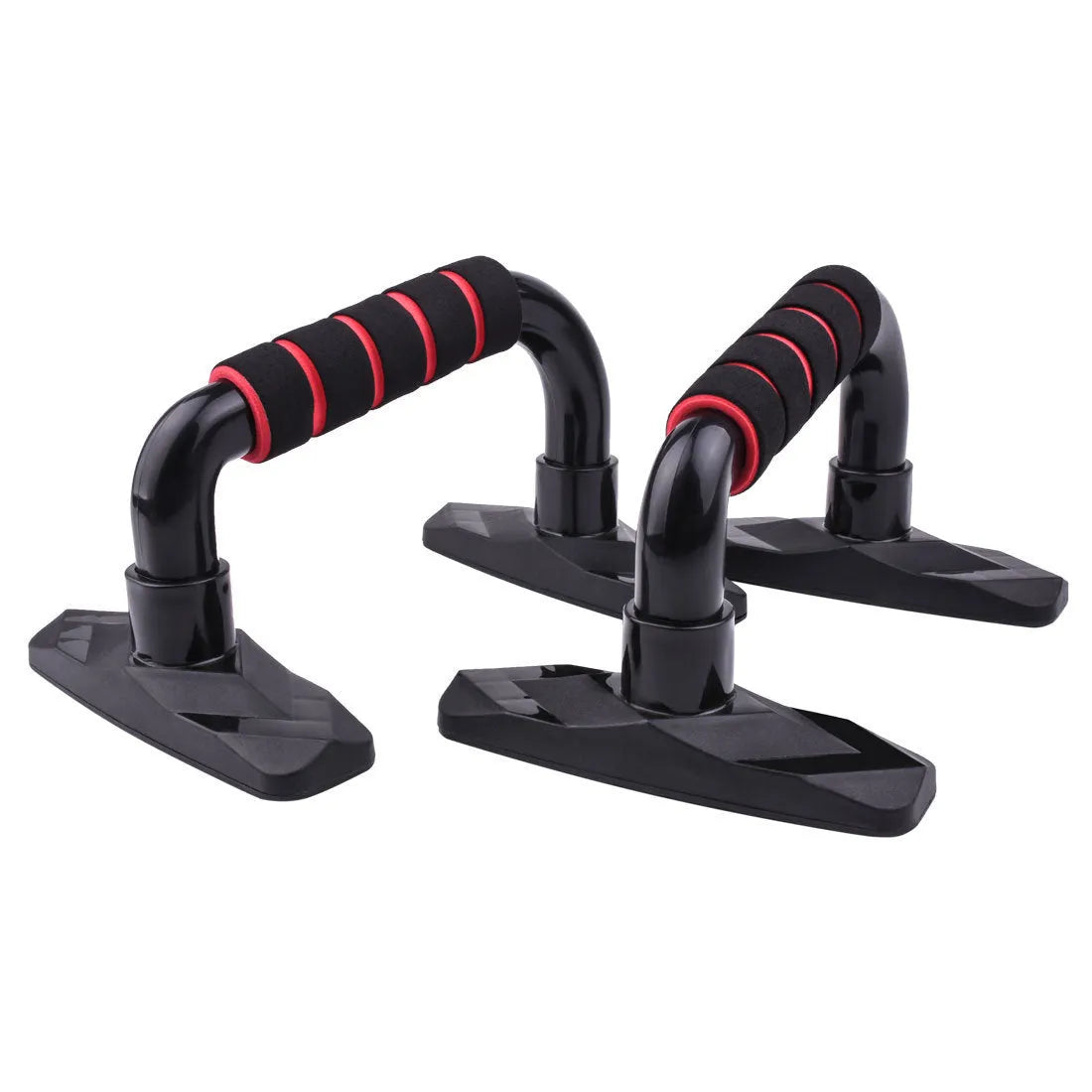 Set of two I-shaped push up bars for strength training exercises