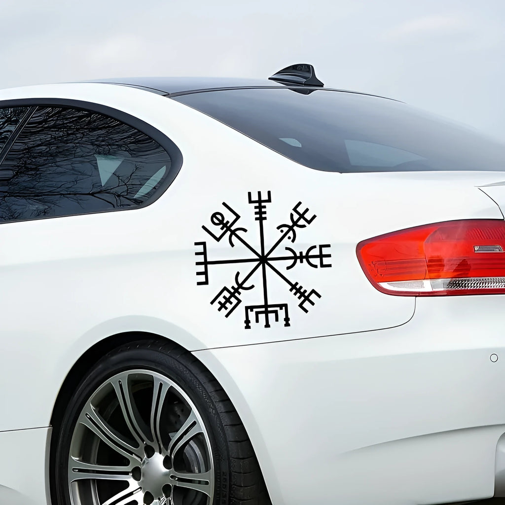 13x13cm square vegetarian no-charm vinyl car window sticker for glass and notebook application