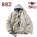 Pilot jacket in solid colour with loose fit and embedded pocket detailing for plus-size wear