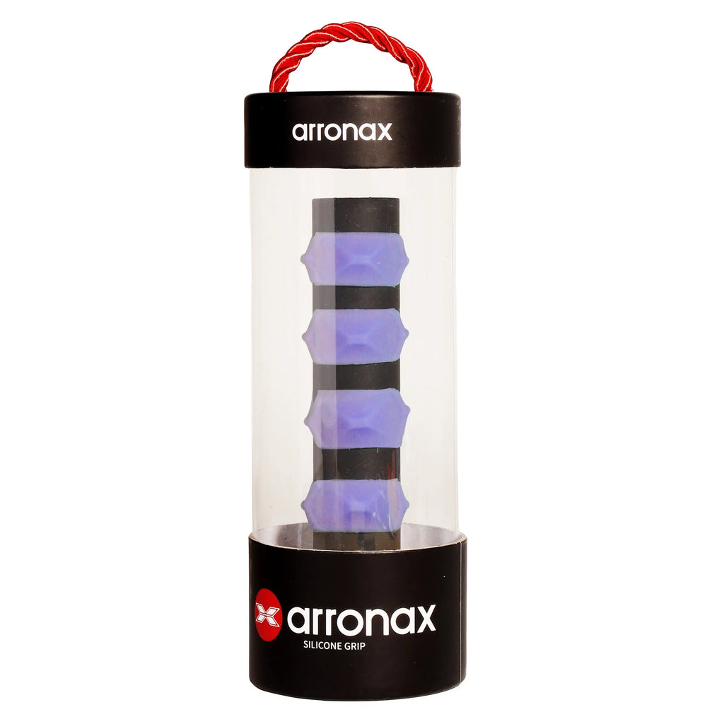 Peak silicone racquet hand rubber buckle strap in seven colours on a wrist