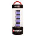 Peak silicone racquet hand rubber buckle strap in seven colours on a wrist