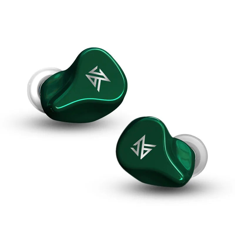 Z1 true wireless in-ear Bluetooth headphones in black and green colour options.