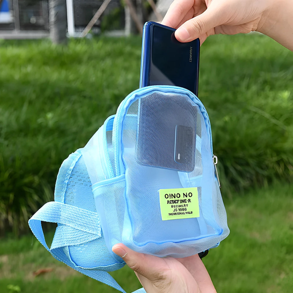Breathable polyester dog backpack for pet carrying in four colour options