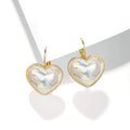 Gold coloured clip-on earrings for women with alloy metal construction