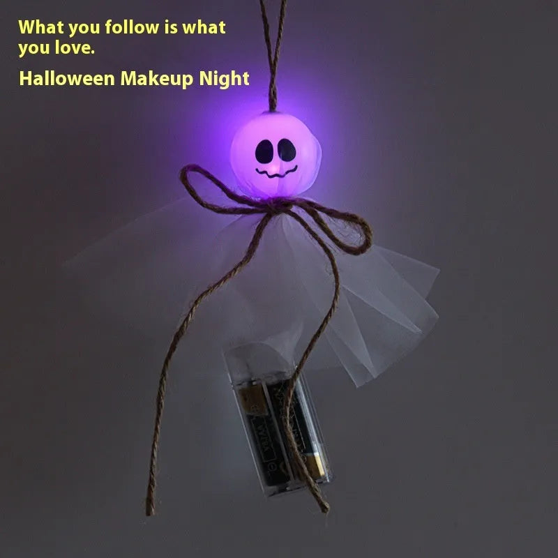 Halloween ghost LED lighting chain with colourful lights for venue decoration