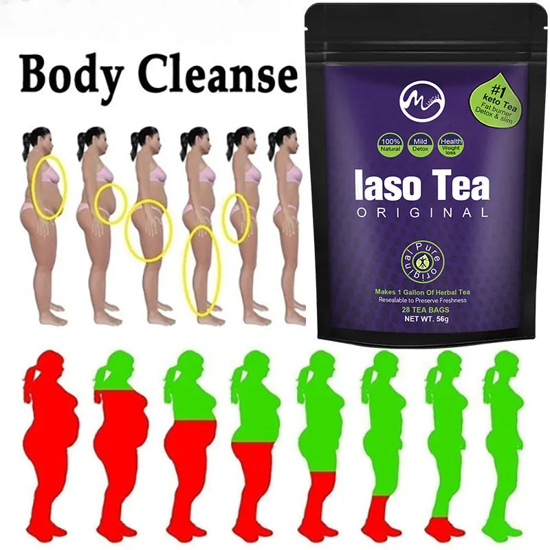 Single bag of sugar-free instant slimming tea utilising cold soaking food technology