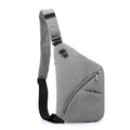 Men's Oxford cloth chest bag in urban simplicity style with letter design elements